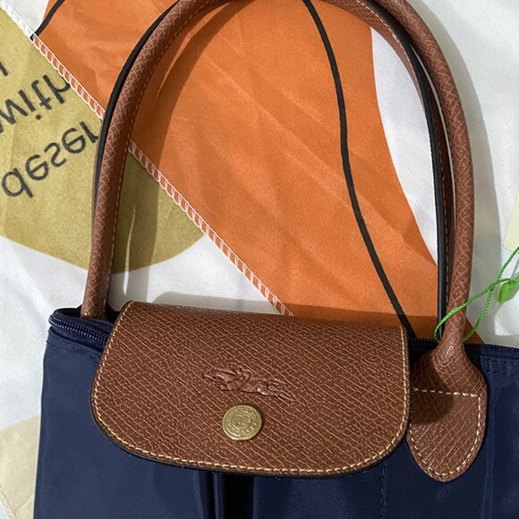 Longchamp Navy Blue Foldable Tote Bag - Picture 7 of 9